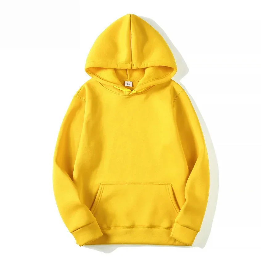 Men's women's Solid Color Hooded Sweaters Men's Warm Sweater Fashionable Street Clothing Loose Breathable Jersey Brand Hooded - Image 3