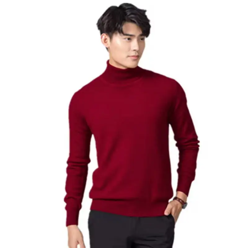 Turtleneck Men Cashmere Cotton Blend Pullover Jumper 2025 Autumn Winter Vetement Homme Ropa Hombre Pull Homme Hiver Sweater - Image 6