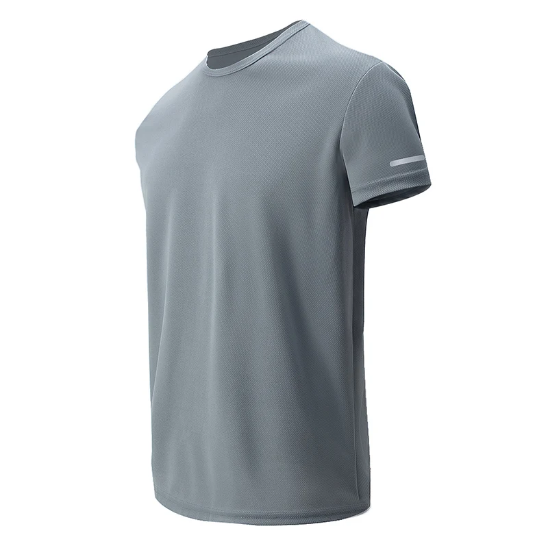 1/2 Piece Men's Four Season Short Sleeved Quick Drying Sports And Fitness Comfortable Plus Size Youth Casual Basic T-shirt - Image 3
