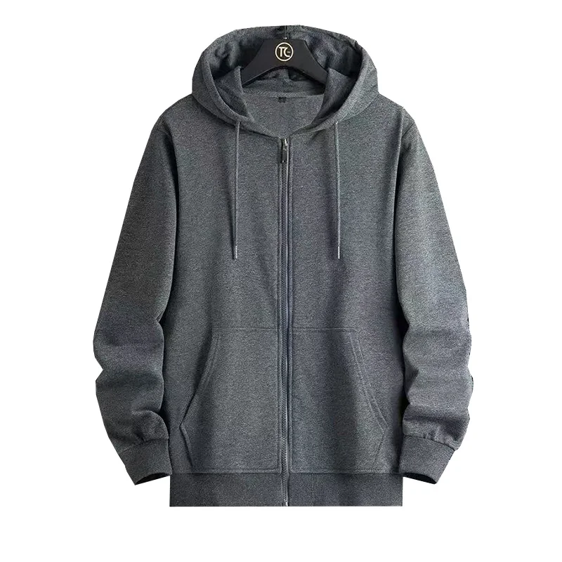 Zipper Hoodies Autumn Winter Men's New Long Sleeve Hooded Sweatshirt Fashion Casual Male Outfit Sportwear Loose Fit Clothes - Image 4