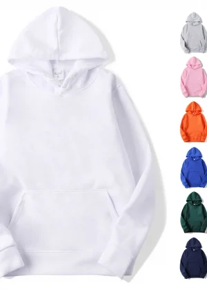 Blank Fleece Pullover Hoodie Men Fashion Hooded Sweatshirt Unisex Black White Hoodies For Men Sudaderas Para Hombres Polerones