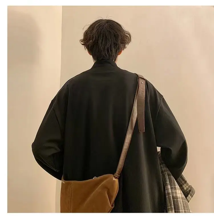 Yasuk Autumn Winter Fashion Man Solid Casual TShirts Turtleneck Men's Loose Slim Bottom Double Faced Velvet Sweater Cool Boys - Image 6