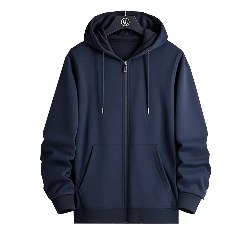 Zipper Hoodies Autumn Winter Men's New Long Sleeve Hooded Sweatshirt Fashion Casual Male Outfit Sportwear Loose Fit Clothes