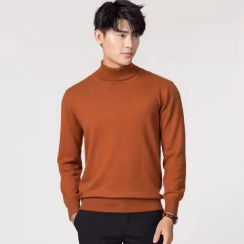 Turtleneck Men Cashmere Cotton Blend Pullover Jumper 2025 Autumn Winter Vetement Homme Ropa Hombre Pull Homme Hiver Sweater - Image 5